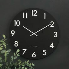 Black Jackson Silent Wall Clock